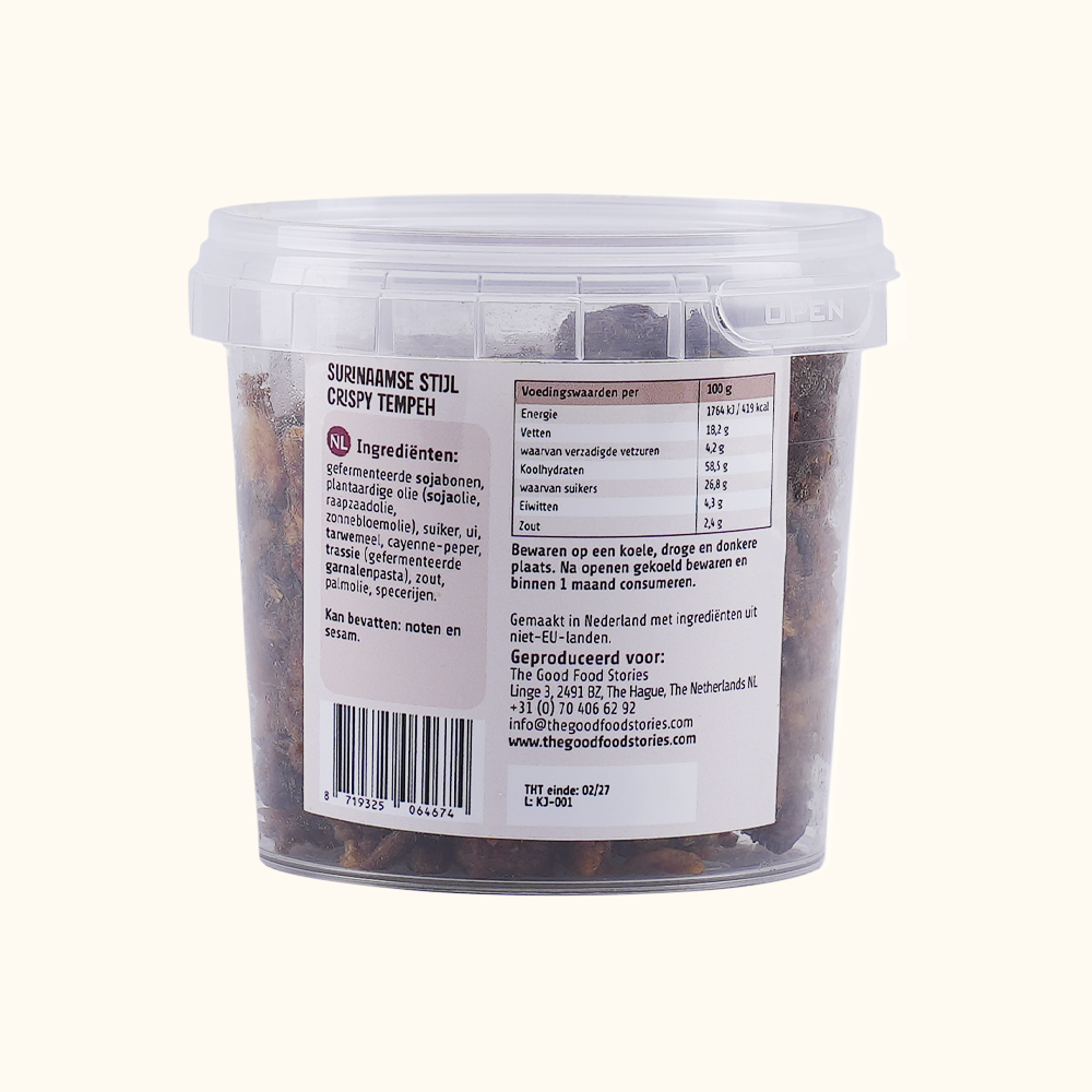 Tempeh croustillant de style Surinaamse