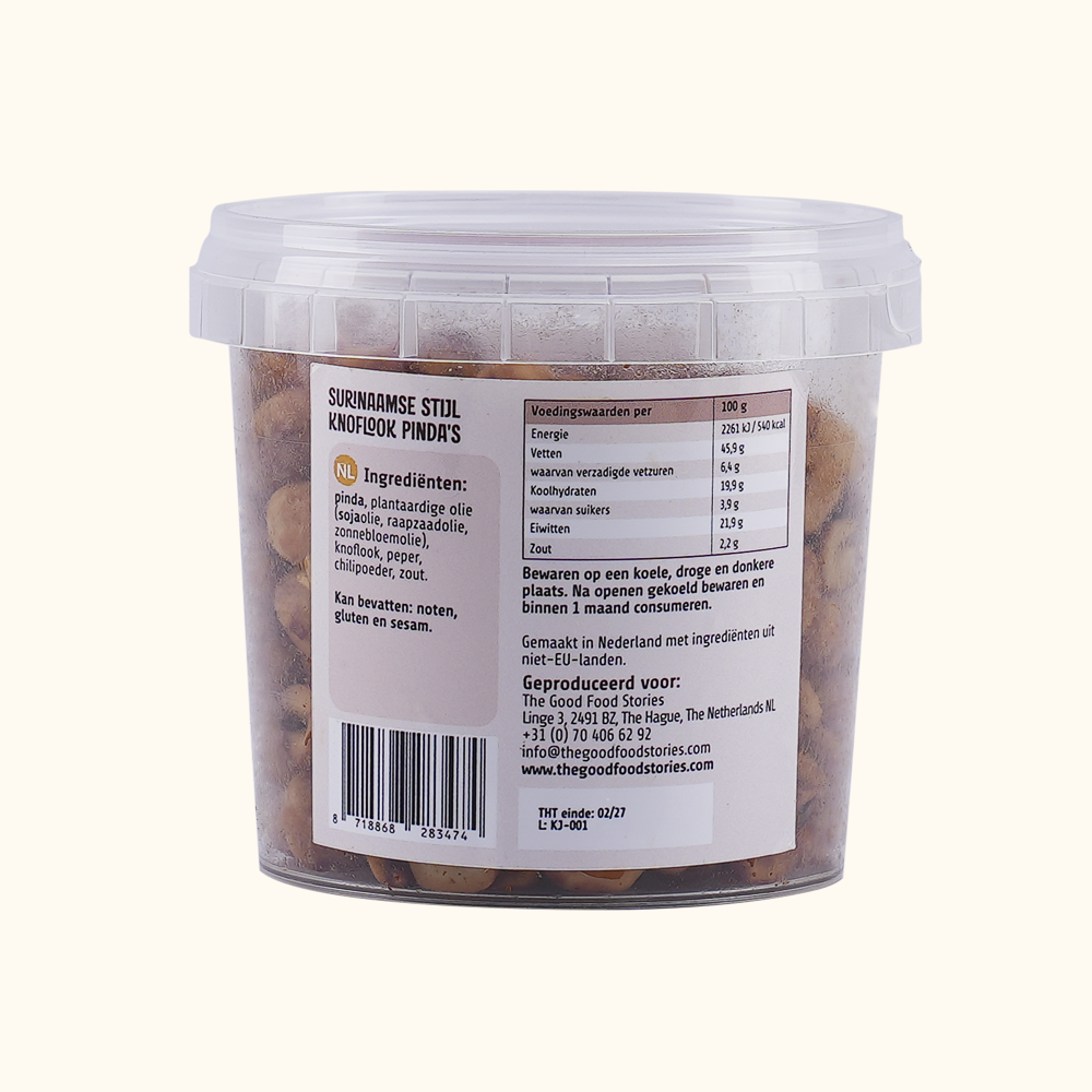 Surinaamse Stijl Knoflook Pinda's Heet